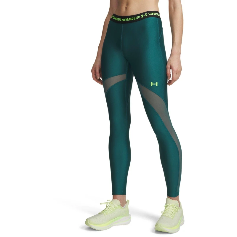 Image of Under Armour UA HG Mesh Tight Ld62 R Green/H Green female 14 (L)