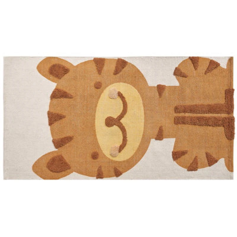 Image of Beliani Kids Rug Sigli Multicolour 80 X 150 Cm Cotton