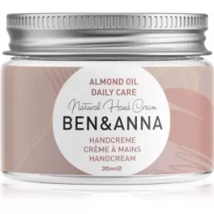 image of BEN&ANNA Natural Hand Cream Daily Care hand cream with almond oil 30ml