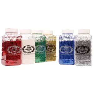 Image of Brian Clegg 6x 500g Assorted Glitter Shakers