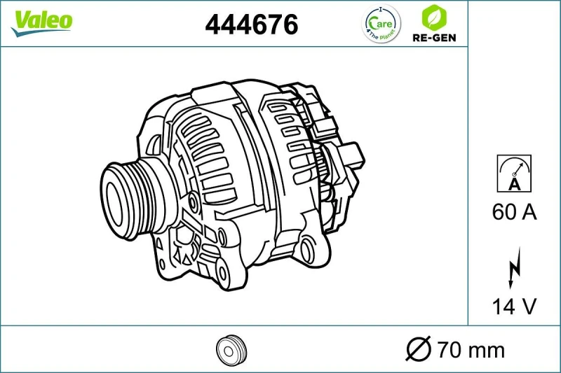 Image of Alternator VALEO 444676