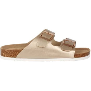 Image of Linea Cork Sandals - Metallics