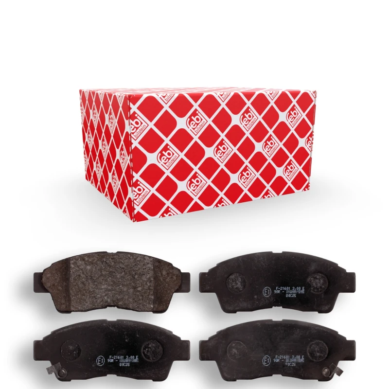 Image of FEBI BILSTEIN 16616 Brake pad set Front Axle, with acoustic wear warning Brake Pad Set,disc brake (402)