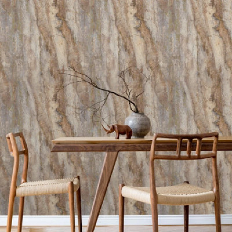 Image of A81701 Stone Facade Rust Wallpaper By Grandeco