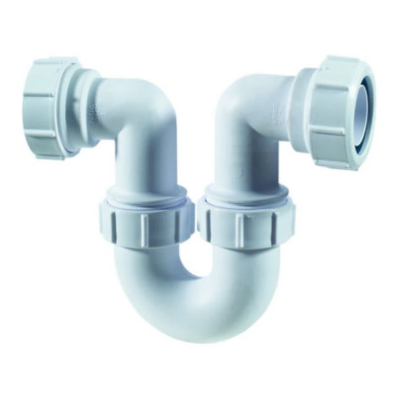 Image of McAlpine SG10 2" 75mm Water Seal Running Tubular Swivel 'P' Trap White