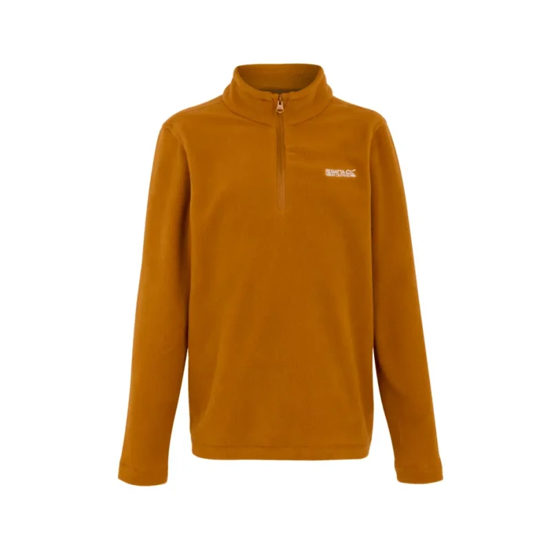 Image of Technical fleece 1/2 zip for children Regatta Hot Shot II Orange Unisex 9/10 ans
