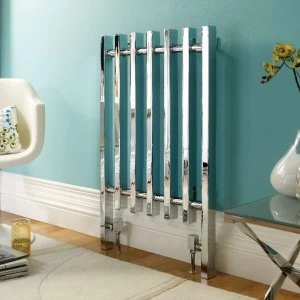 image of Wickes Dynasty Multi-Column Designer Radiator - Chrome 920 x 570 mm