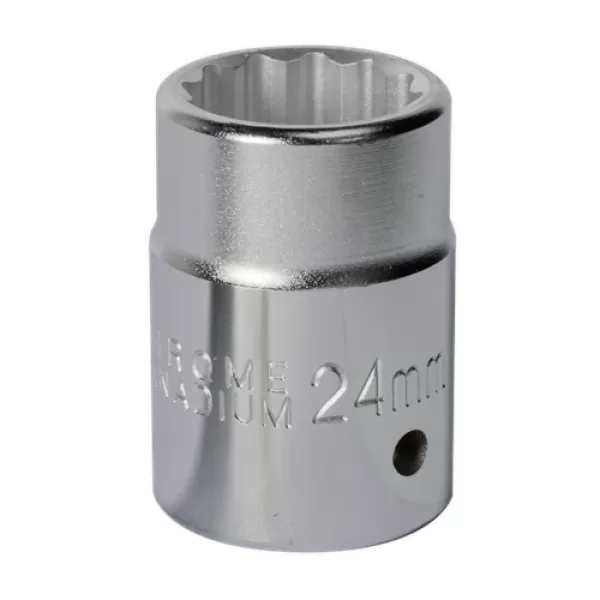 image of Genuine SEALEY S34/24 WallDrive&#174; Socket 24mm 3/4Sq Drive