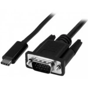 Image of StarTech USB C to VGA Adapter Cable 2m 6 ft. 1920x1200