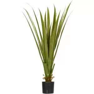 Image of HOMCOM Potted Artificial Plants Agave Succulent for Desk Indoor Outdoor, 90cm - Green