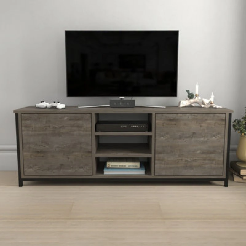 Image of Decorotika Otis TV Stand For Tv's Up To 63" Black Anthracite