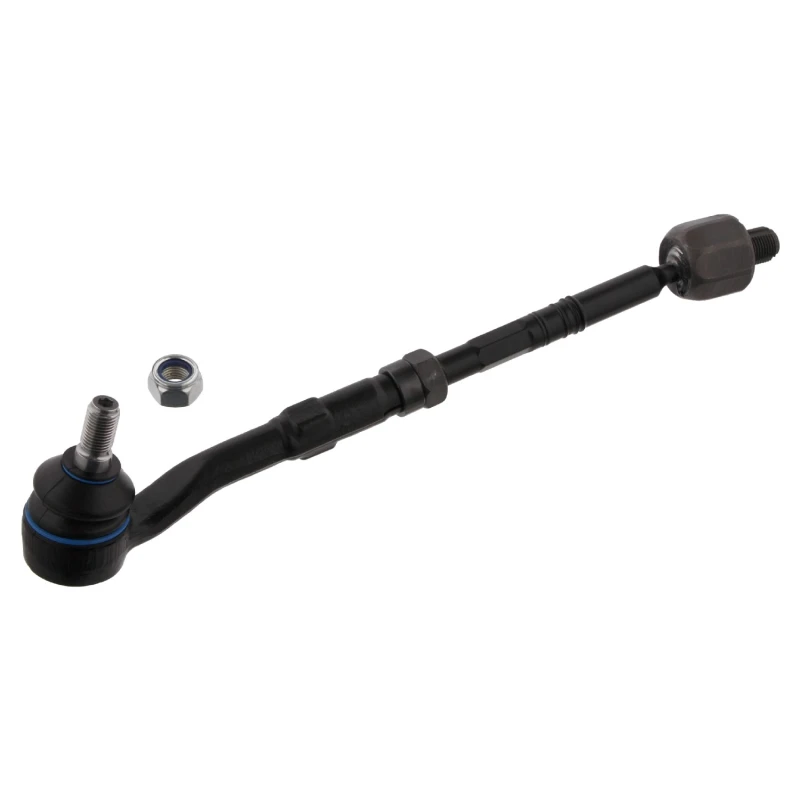 Image of FEBI BILSTEIN 34813 Tie Rod Front Axle Right, with lock nut Rod Assembly (284)