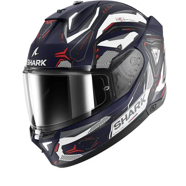 Image of Shark SKWAL i3 Linik Mat Blue White Red BWR Full Face Helmet XL