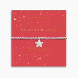 Image of A Little Merry Christmas Silver 17.5cm Stretch Bracelet 5465