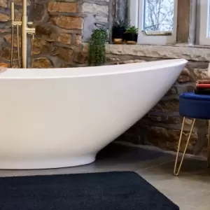 Image of JVL Solemate Bath Mat Navy
