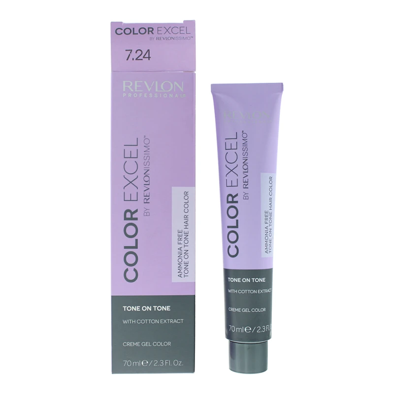 Image of Revlon Revlonissimo Colorsmetique Color Excel 7.24 Medium Iridescent Copper Blon