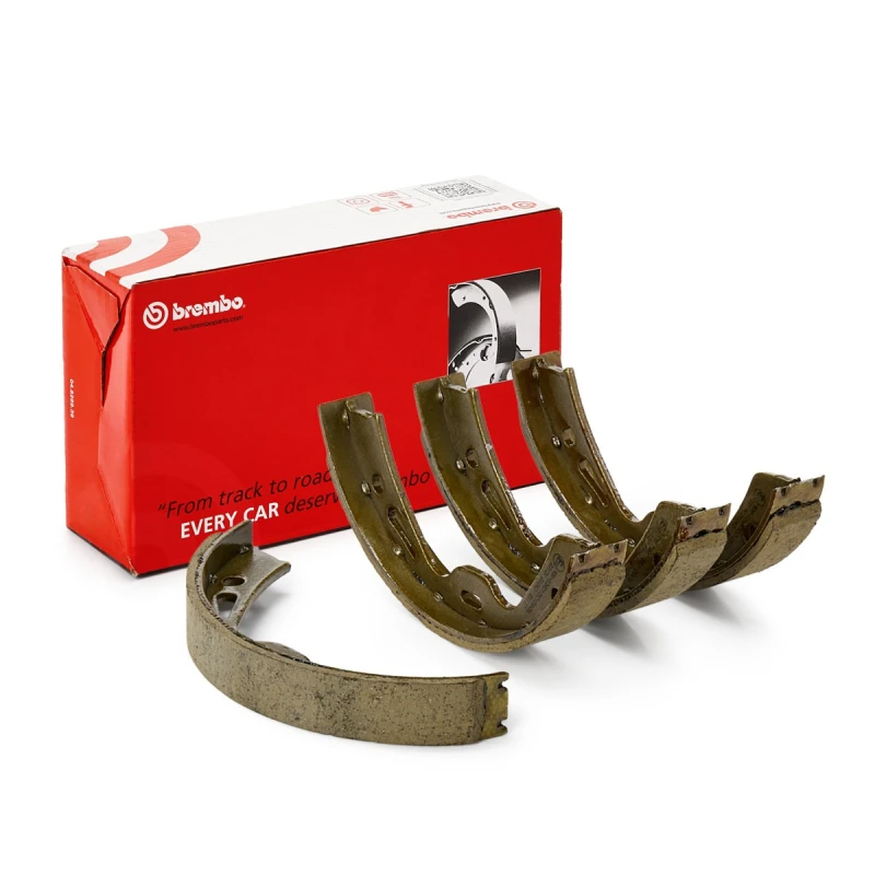 Image of BREMBO S 65 504 Handbrake Shoes ESSENTIAL LINE Brake Shoe Set,parking brake (1419)