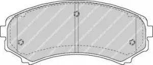 Image of Ferodo FDB1603 Brake Pad Set Front Axle Premier Car