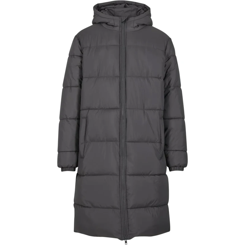 Image of Urban Classics Long hooded puffer jacket Urban Classics Marron Male XL