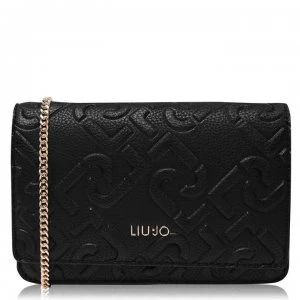 image of Liu Jo Liu Manh Cross Body Flap Over Bag - Black 2222