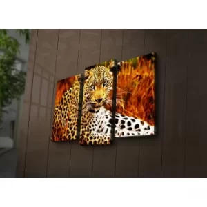 Image of 3PAT?ACT-24 Multicolor Decorative LED Lighted Canvas Painting (3 Pieces)