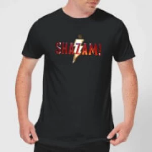 Image of Shazam Logo Mens T-Shirt - Black