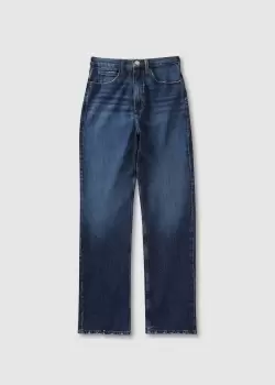 image of Frame Womens High'N'Tight Straight Jeans In Hallam