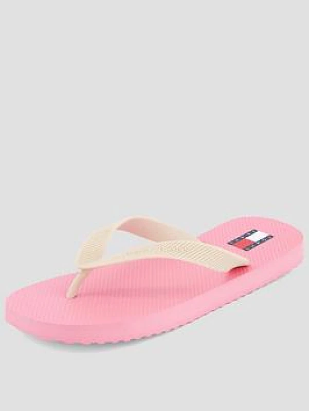 Image of Tommy Jeans Womens Flip Flops - Pink Female 3
