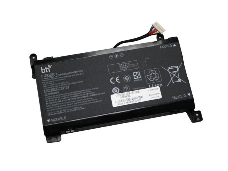 Image of BTI BTI 83Wh 8 cell TPN-Q195 compatible battery for HP - COMPAQ OMEN 17-AN101NI OMEN 17-AN150TX OMEN 17-AN149TX OMEN 17-AN144TX OMEN 17-AN141TX FM08XL