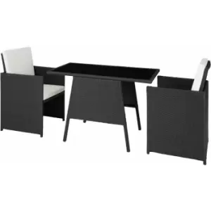 Image of Rattan garden furniture set Lausanne - garden tables and chairs, garden furniture set, outdoor table and chairs