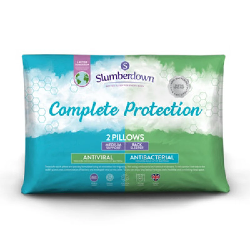 Image of Slumberdown Slumberdown Anti Viral Pillow Protectors White PAIR HH37401