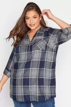 Image of Printed zip shirt