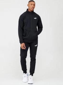 Puma Clean Sweat Tracksuit - Black