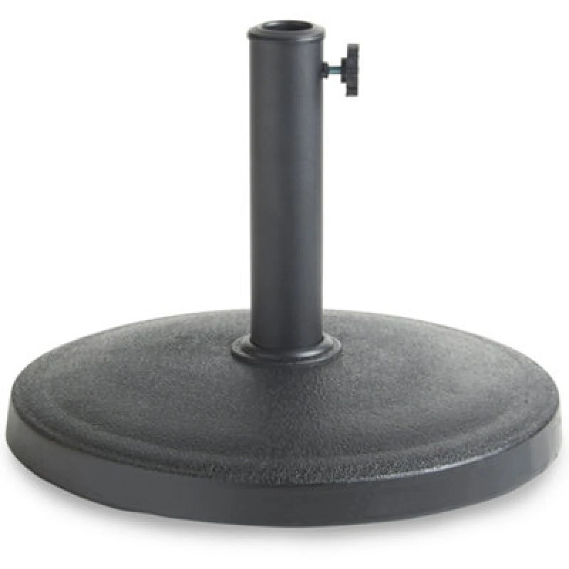Image of Vonhaus Parasol Base 12Kg, Umbrella Stand For Outdoor, Garden, Patio, Heavy Duty Parasol Holder, Polyresin, Hole Diameter 57mm
