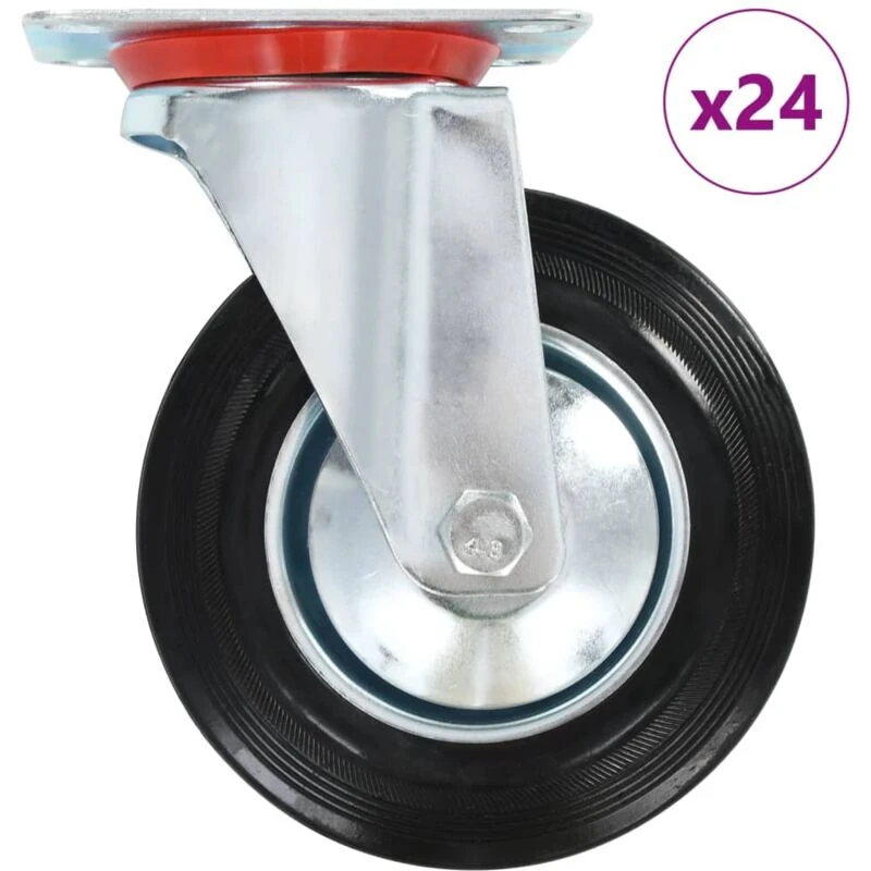 Image of VIDAXL 24 pcs Swivel Casters 160 mm Vidaxl 8719883717814