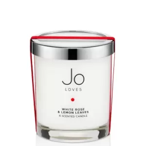 image of Jo Loves White Rose & Lemon Leaves Scented Candle 185g