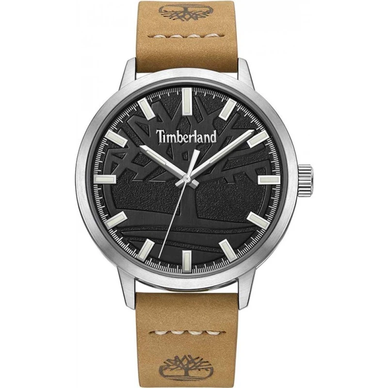 Image of Timberland Mens TDWGA2181901 Goffstown 44mm Quartz Watch in Beige Beige Male One Size