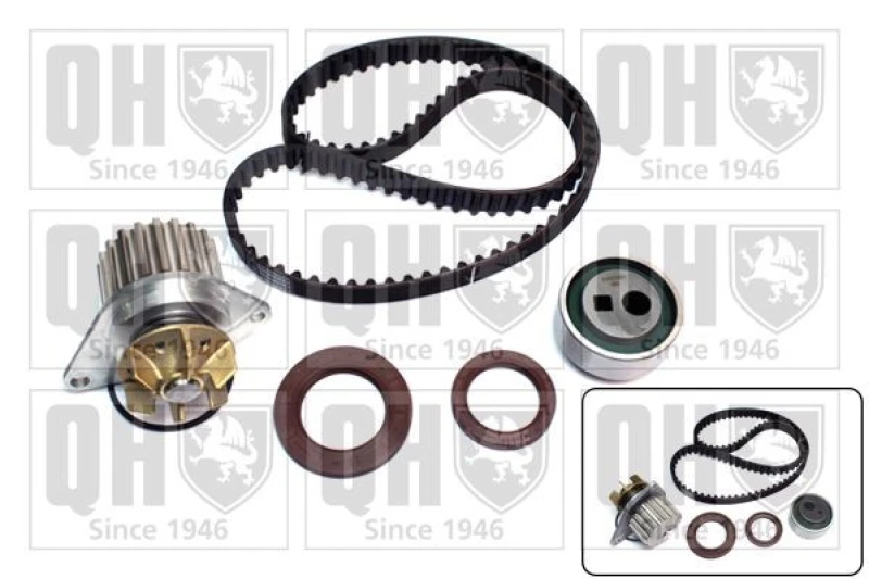 Image of QUINTON HAZELL Water pump and timing belt kit QUINTON HAZELL QBPK1030