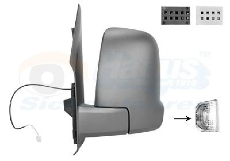 Image of VAN WEZEL Wing mirror VAN WEZEL 2973807