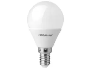 Image of Megaman 3.8W LED E14/SES Golf Ball Warm White 360° 250lm Dimmable - 142584