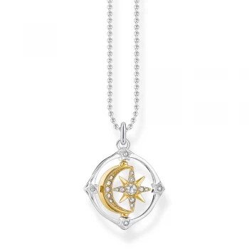 Image of Thomas Sabo Sterling Silver Movable Moon & Star Pendant