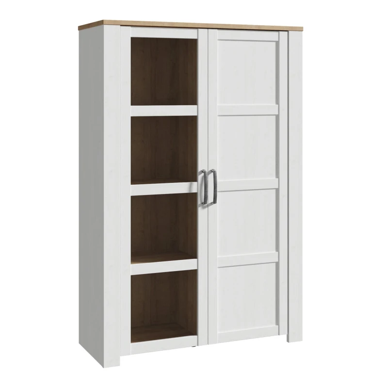 Image of Furniture To Go Bohol Display Cabinet in White White Unisex