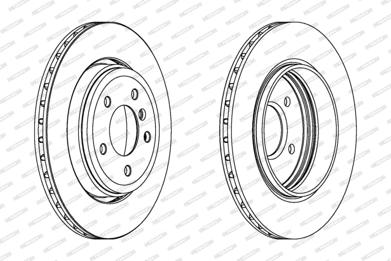 Image of Brake disc FERODO DDF1280C