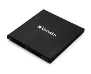 image of Verbatim External Slimline optical disc drive Bluray RW Black