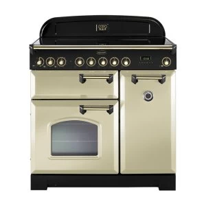 Image of Rangemaster CDL90EICR-B Classic Deluxe 90cm Induction Range Cooker