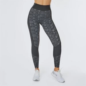 image of USA Pro Seamless Core Leggings - Charc/Snake