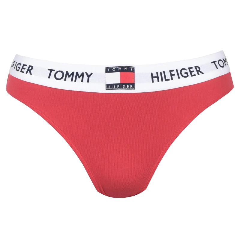 Image of Tommy Hilfiger 85 Cotton Bikini Briefs - Red Red 14