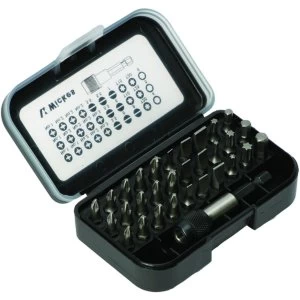 Image of Wickes Screwdriver Bit Set and Case 31 Piece