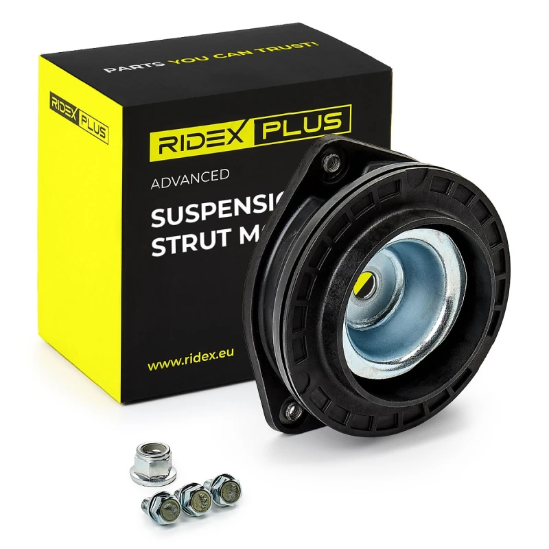 Image of RIDEX PLUS 1180S0147P Top strut mount with screw set Suspension Strut Support Bearing (1180)