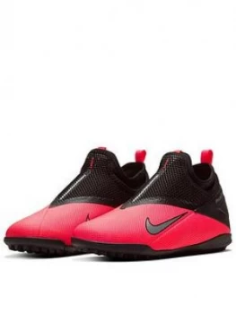 Image of Nike Junior Phantom Vision Academy Dynamic Fit Astro Turf Football Boots - Red/Black, Size 3